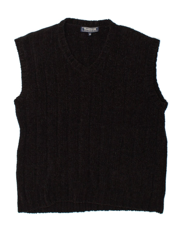 Regata masculina VINTAGE com colete médio preto acrílico