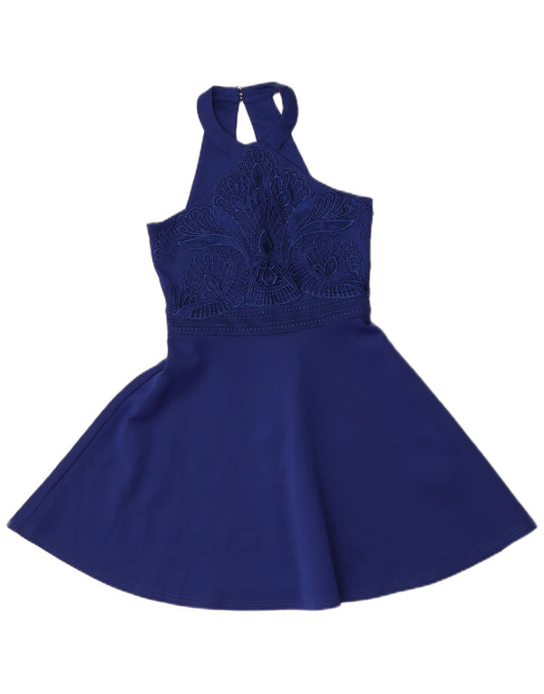 Vestido Lipsy Meninas Halter Swing 11-12 Anos Azul Floral Poliéster