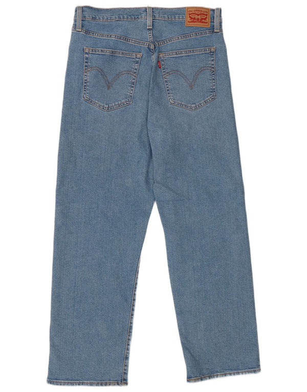 Jeans feminino Levi's Ribcage Straight W31 L29 Azul Algodão
