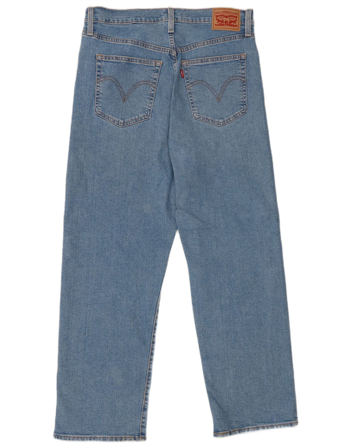 Jeans feminino Levi's Ribcage Straight W31 L29 Azul Algodão