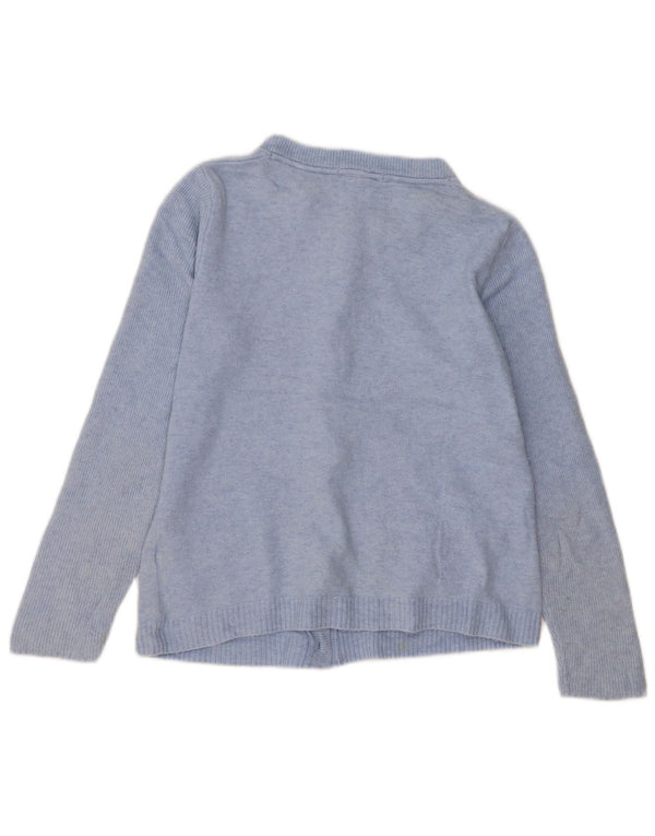 Suéter cardigã feminino WHITE STUFF UK 12 nylon azul médio