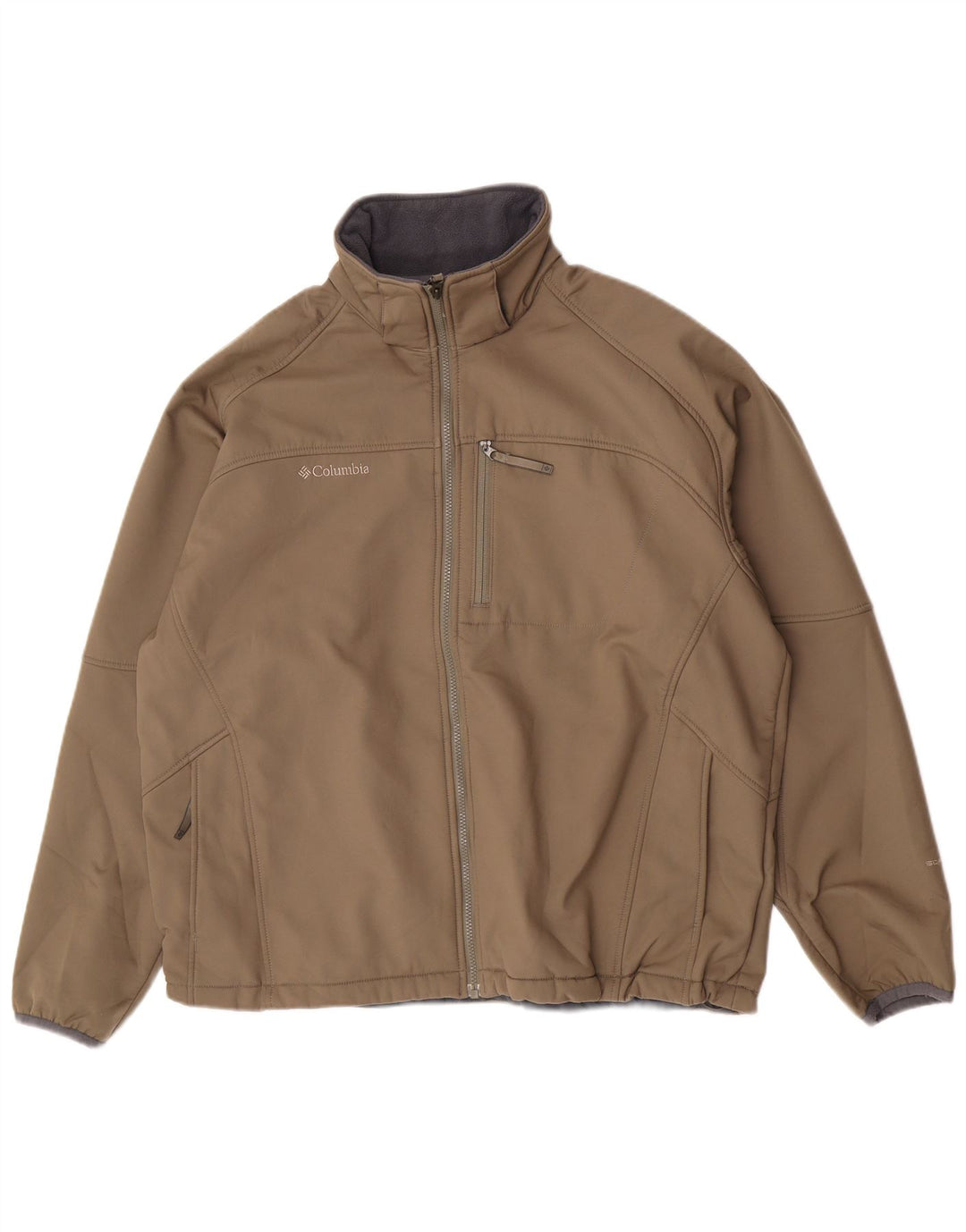 Jaqueta bomber masculina Columbia UK 42 XL cáqui poliéster