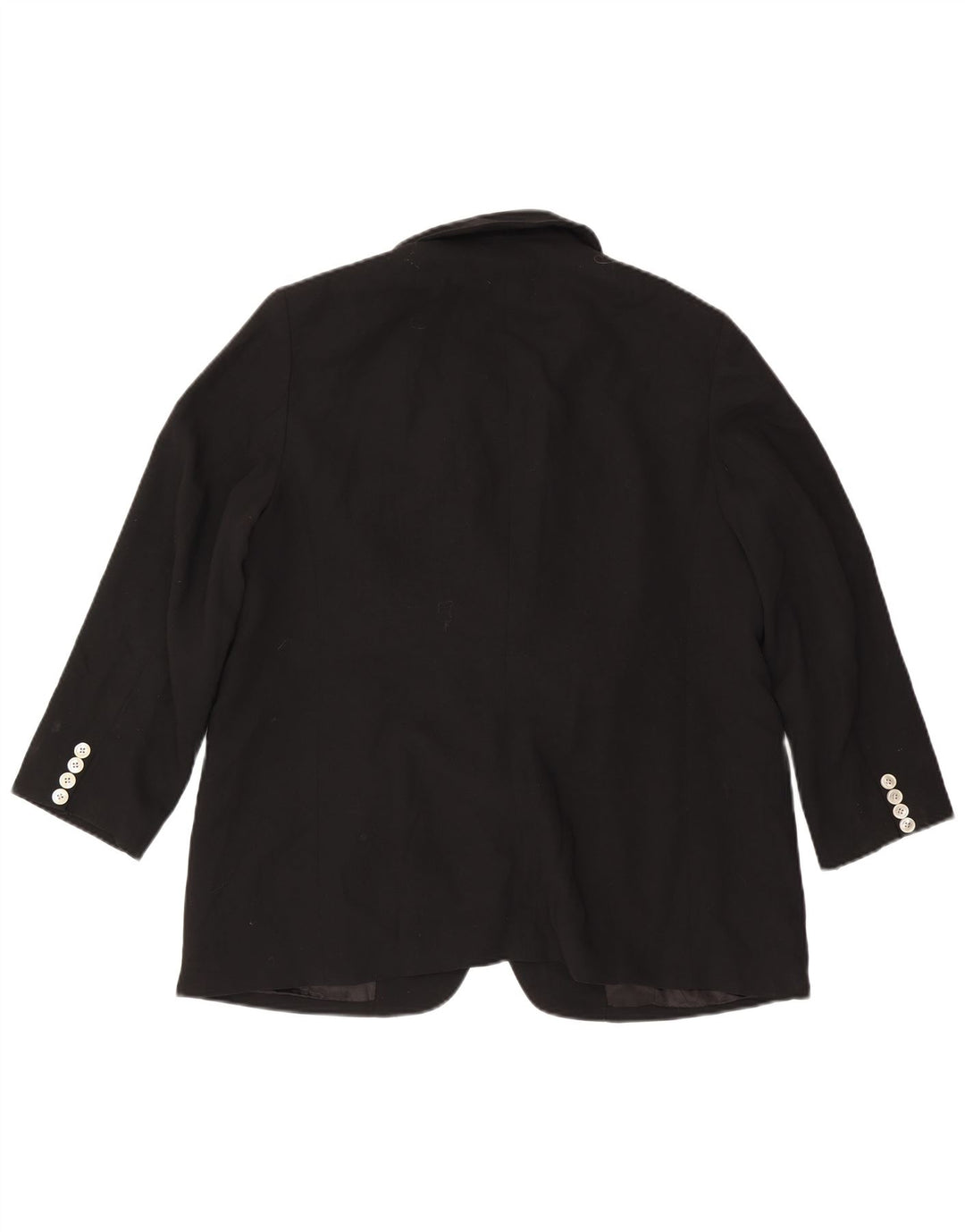 Ralph Lauren Jaqueta blazer feminina de 2 botões US 14 XL lã preta
