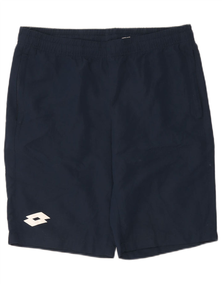 Lotto Mens Sport Shorts Grande Poliéster Azul Marinho