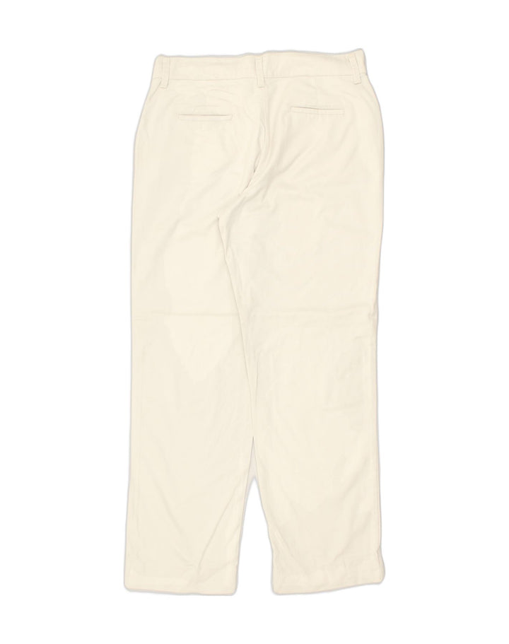 LEE Womens Relaxed Fit Straight Casual Trousers W34 L31 White Cotton | Vintage Lee | Thrift | Second-Hand Lee | Used Clothing | Messina Hembry 