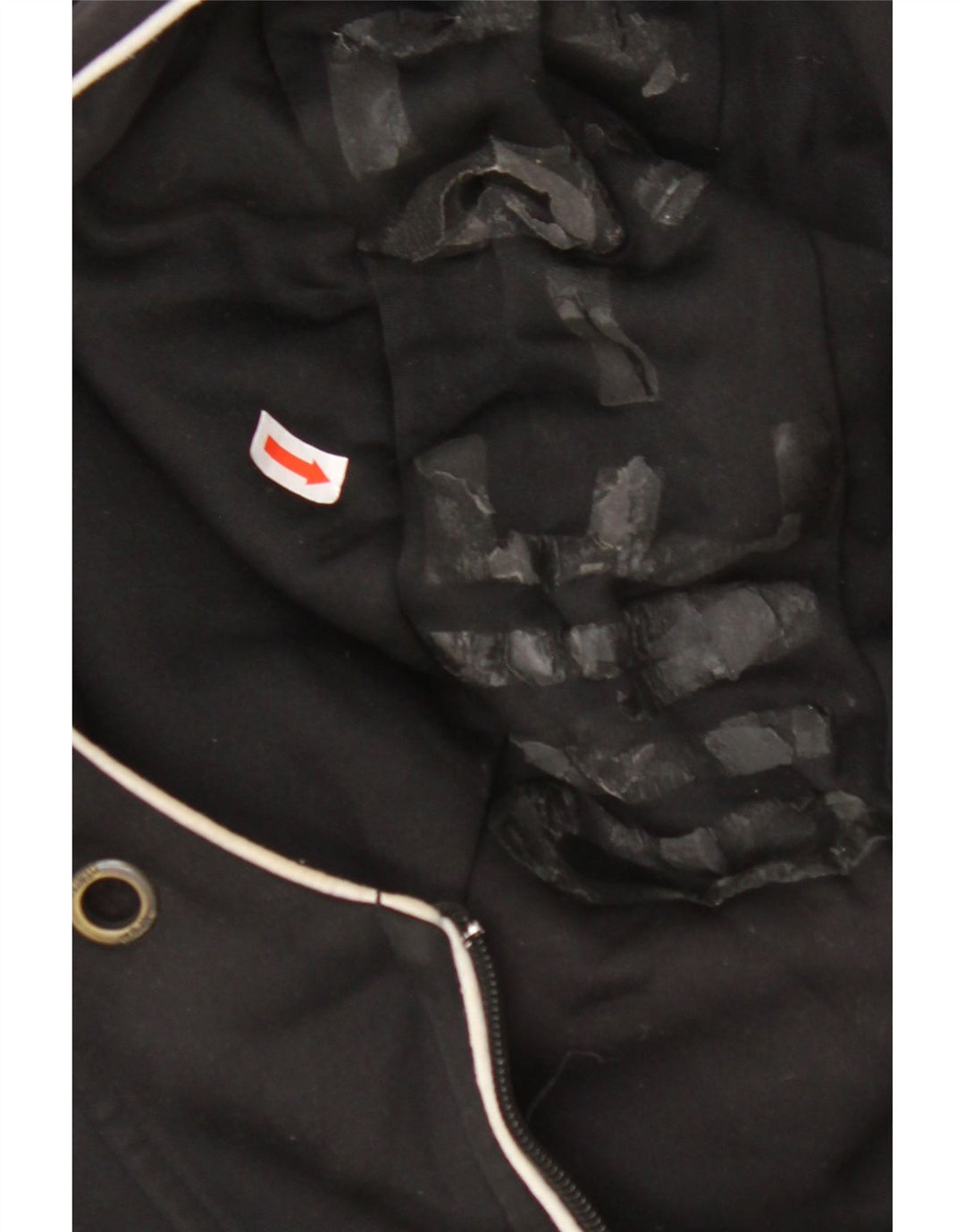 JACK & JONES Suéter feminino com capuz e zíper Reino Unido 14 bloco colorido preto médio