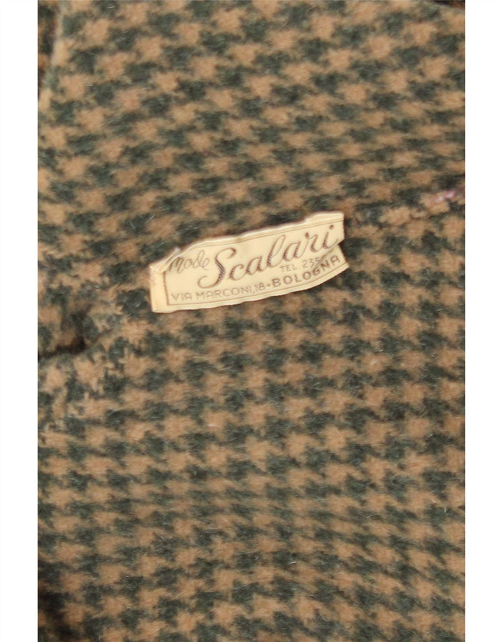 Sobretudo feminino vintage IT 44 verde médio