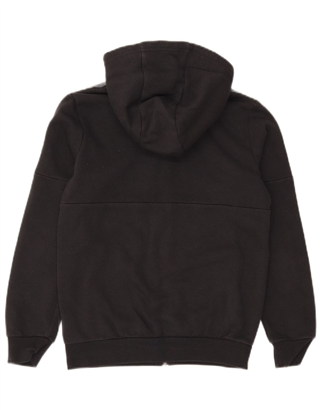 Suéter adidas masculino com capuz e zíper 9-10 anos algodão preto