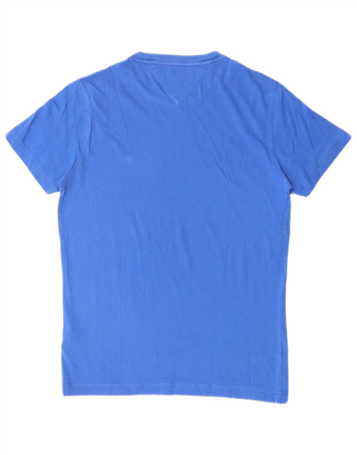 Camiseta masculina TOMMY HILFIGER top pequeno algodão azul