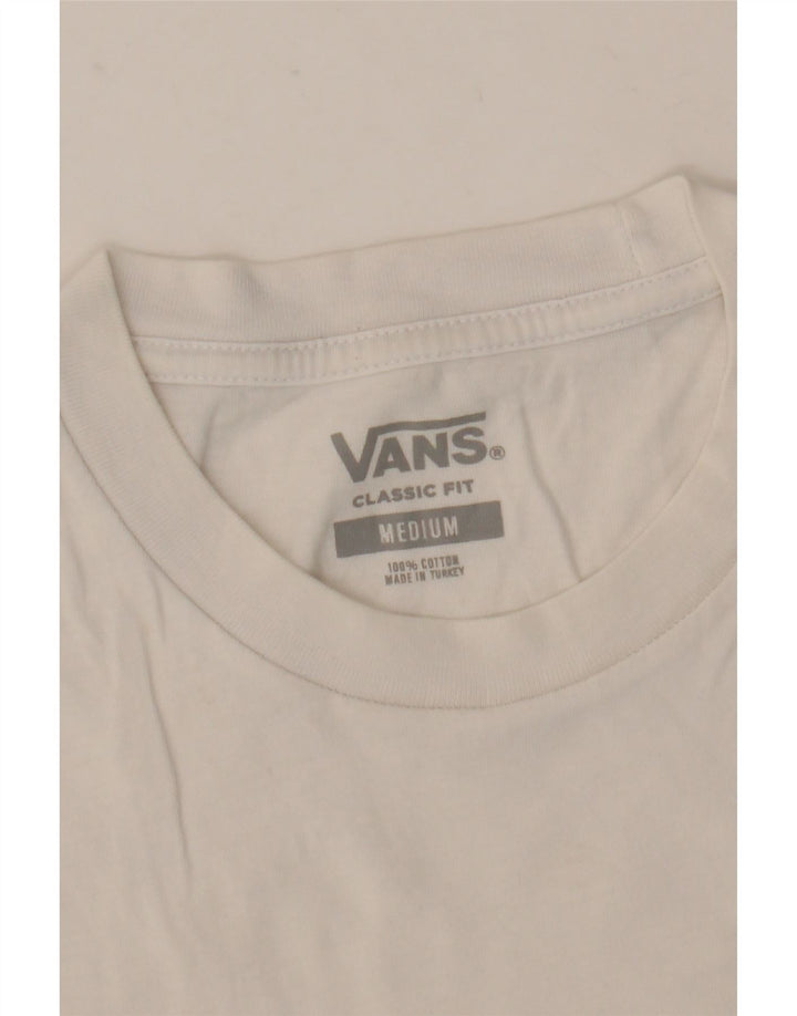 Camiseta masculina VANS Classic Fit Top médio preto colorblock algodão