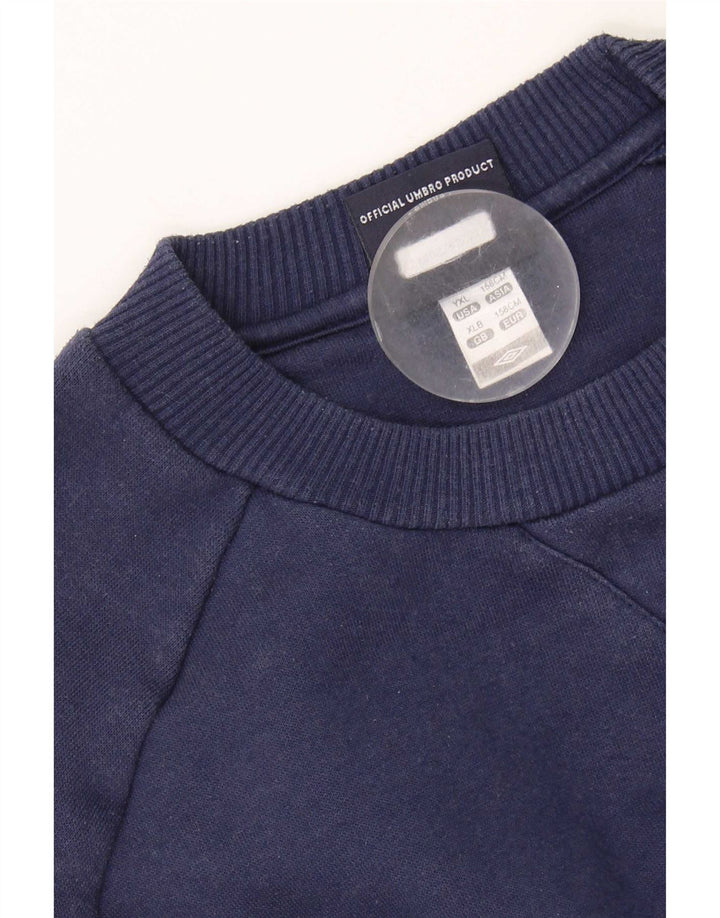 Moletom Umbro Menino 12-13 Anos XL Azul Marinho Poliéster