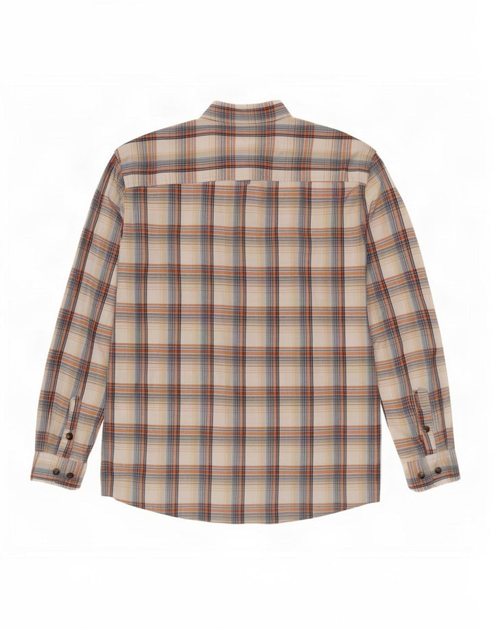 Camisa masculina Timberland XL bege xadrez