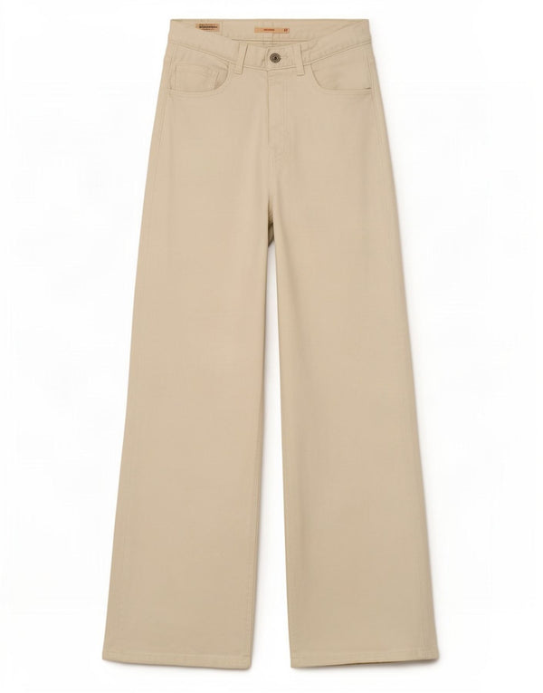 Calça jeans feminina Levi's cintura alta solta W27 L33 algodão branco