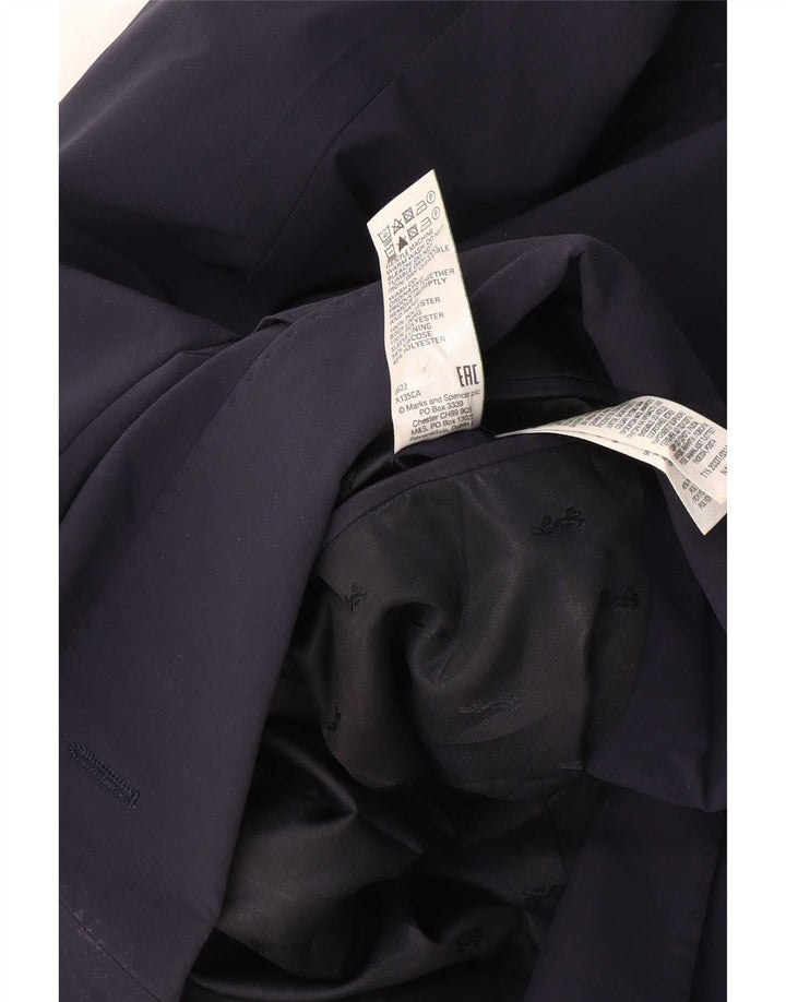 Jaqueta blazer masculina de 2 botões Marks & Spencer Reino Unido 38 azul marinho médio