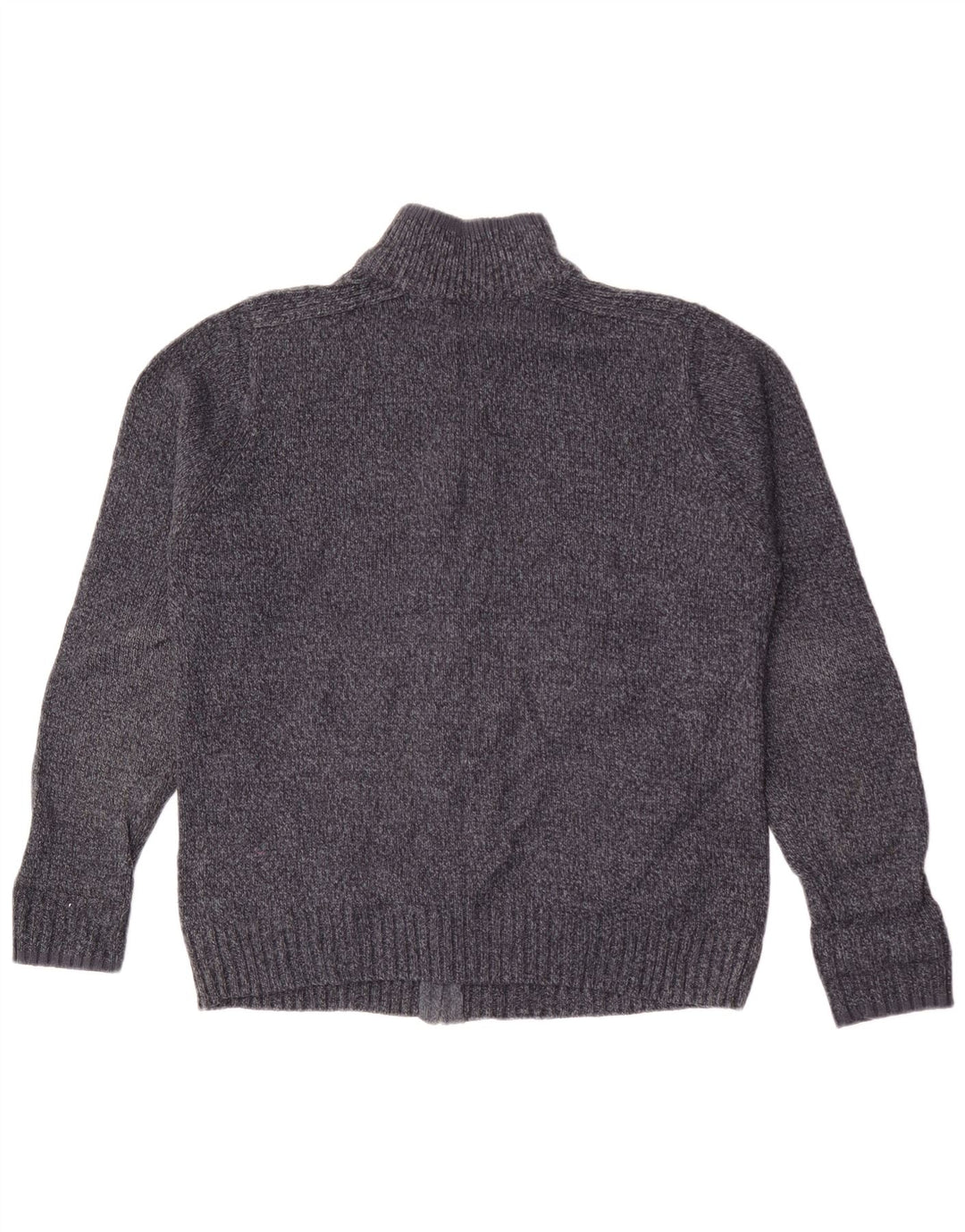 Suéter cardigã masculino Marks & Spencer regular fit médio azul marinho salpicado
