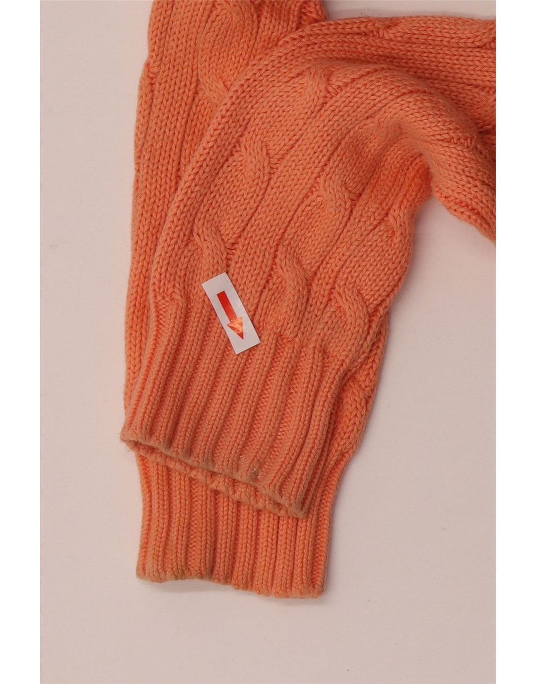 Suéter feminino Ralph Lauren com decote em V Reino Unido 12 médio laranja