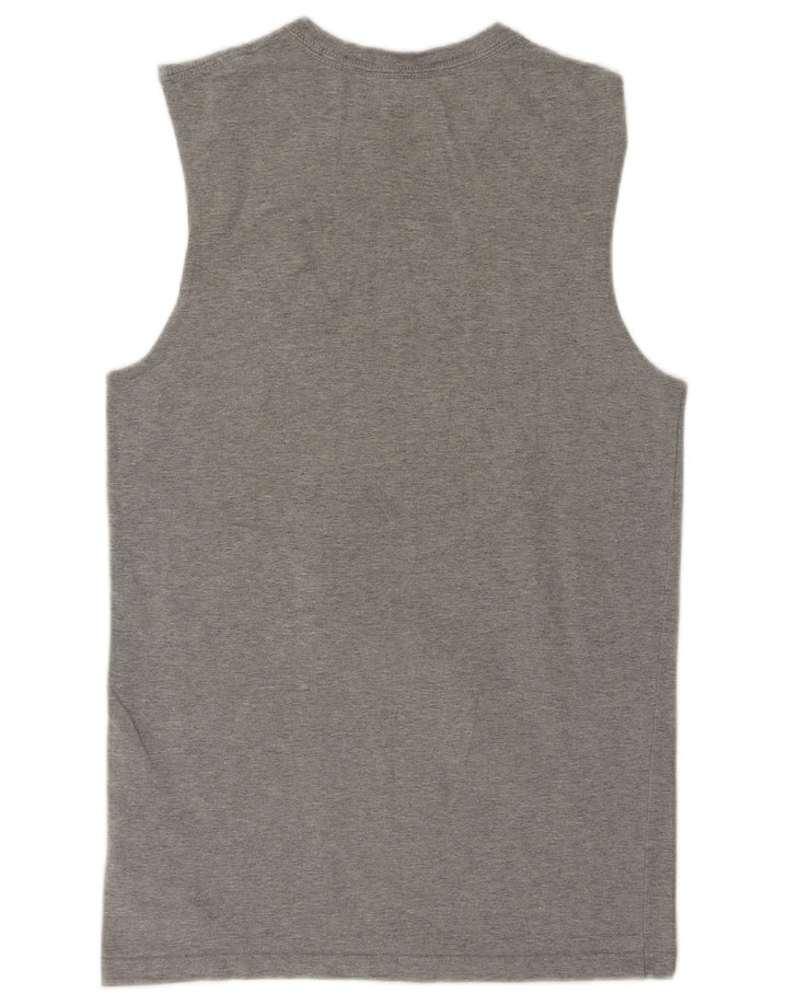 Colete Nike Masculino Top UK 34/36 Pequeno Algodão Cinza