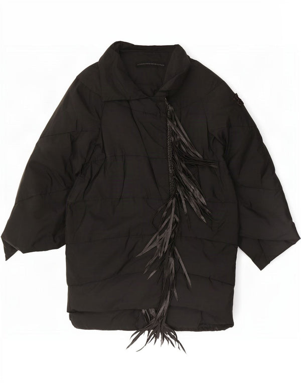 Casaco acolchoado feminino Ermanno Scervino IT 42 poliéster preto médio