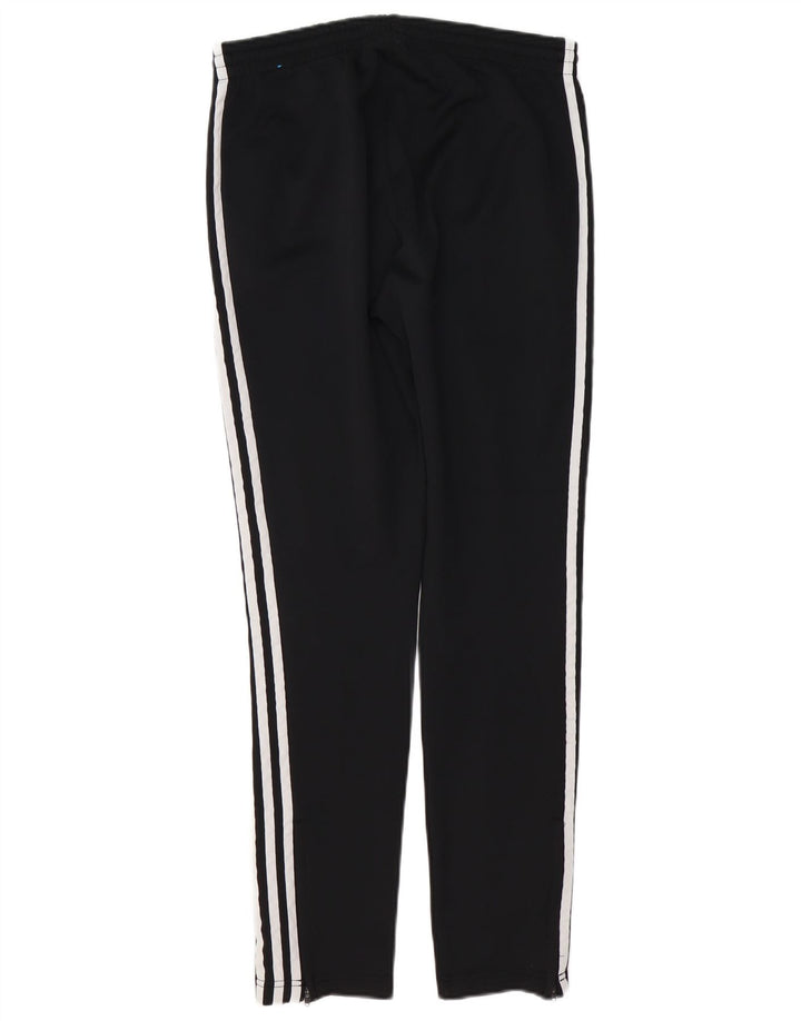 Calças de treino femininas ADIDAS UK 12 médio preto algodão