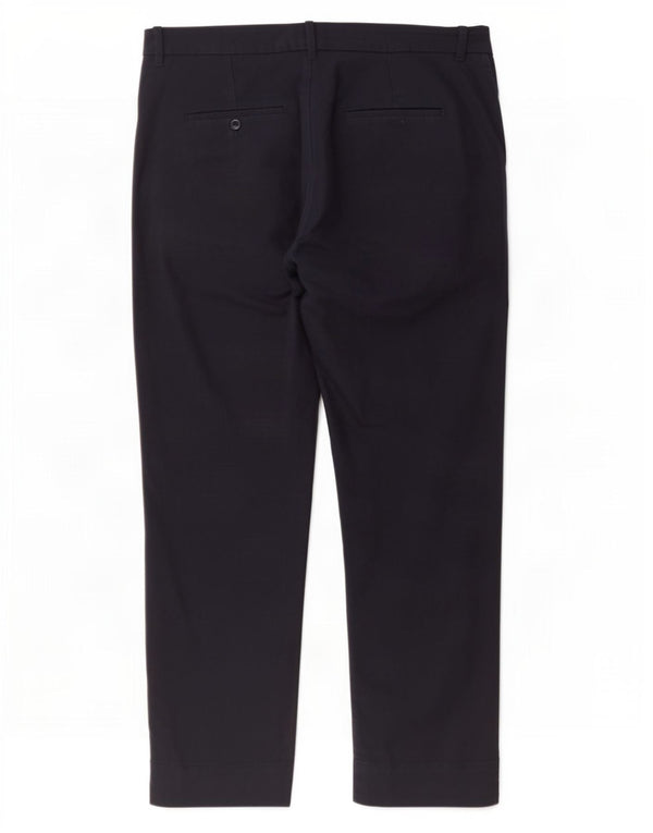 Calça Chino Feminina Marks & Spencer Reino Unido 12 Médio W36 L27 Azul Marinho