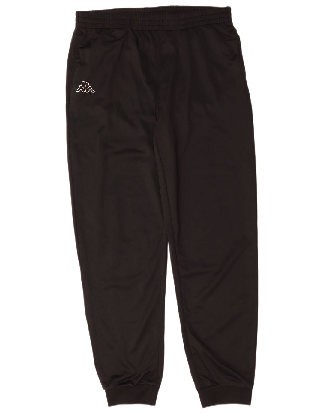 Calça de treino masculina Kappa Joggers grande poliéster preto