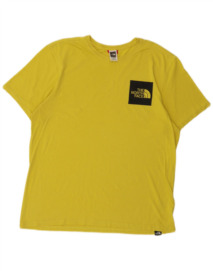Camiseta masculina The North Face grande algodão amarelo
