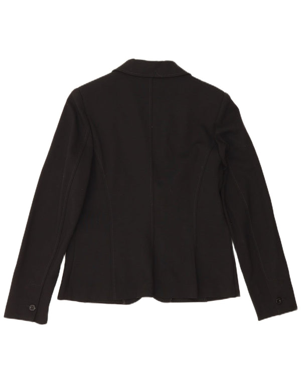 Jaqueta blazer feminina Liu Jo Ajay com 2 botões IT 50 XL preta viscose clássica