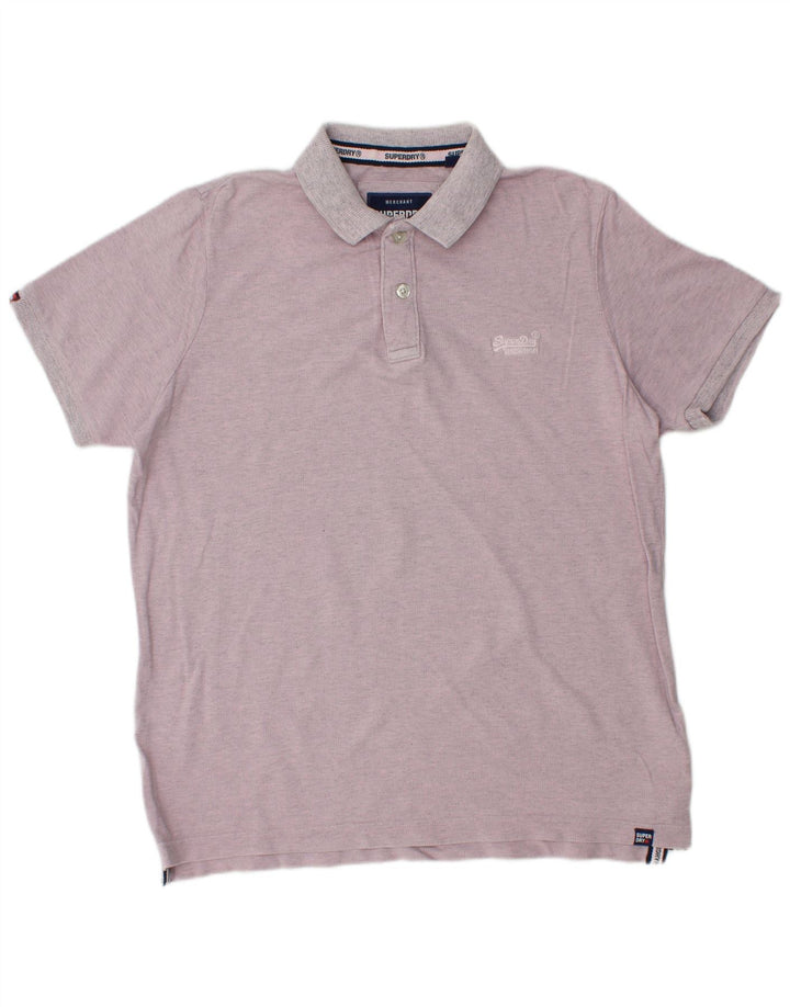 Camisa polo masculina SUPERDRY 2XL algodão roxo