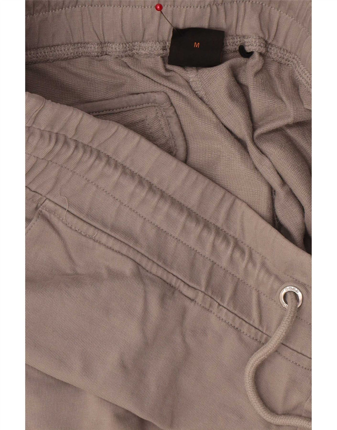 Calça cargo masculina Hugo Boss Joggers cinza médio bloco colorido