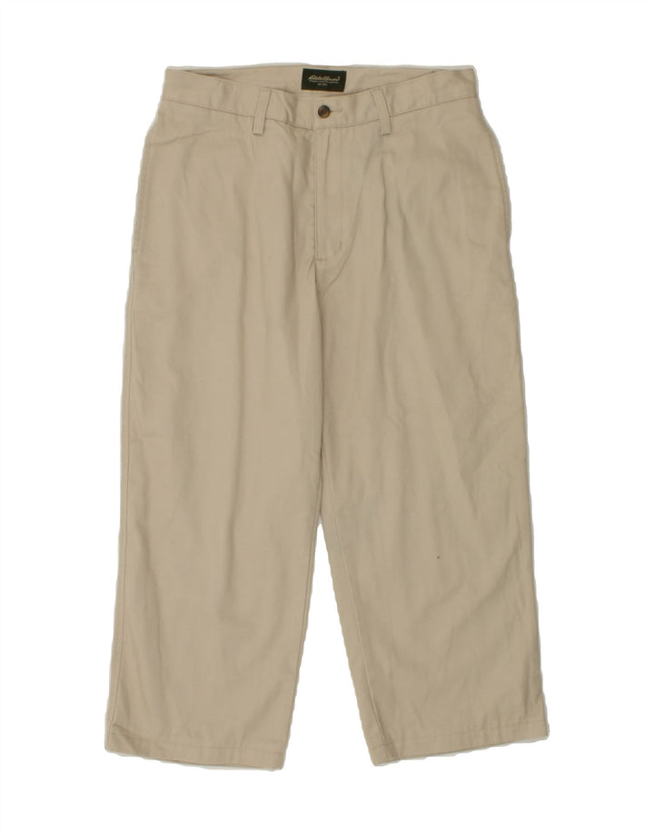 EDDIE BAUER Mens Straight Chino Trousers W32 L23 Beige Cotton Vintage Eddie Bauer and Second-Hand Eddie Bauer from Messina Hembry 