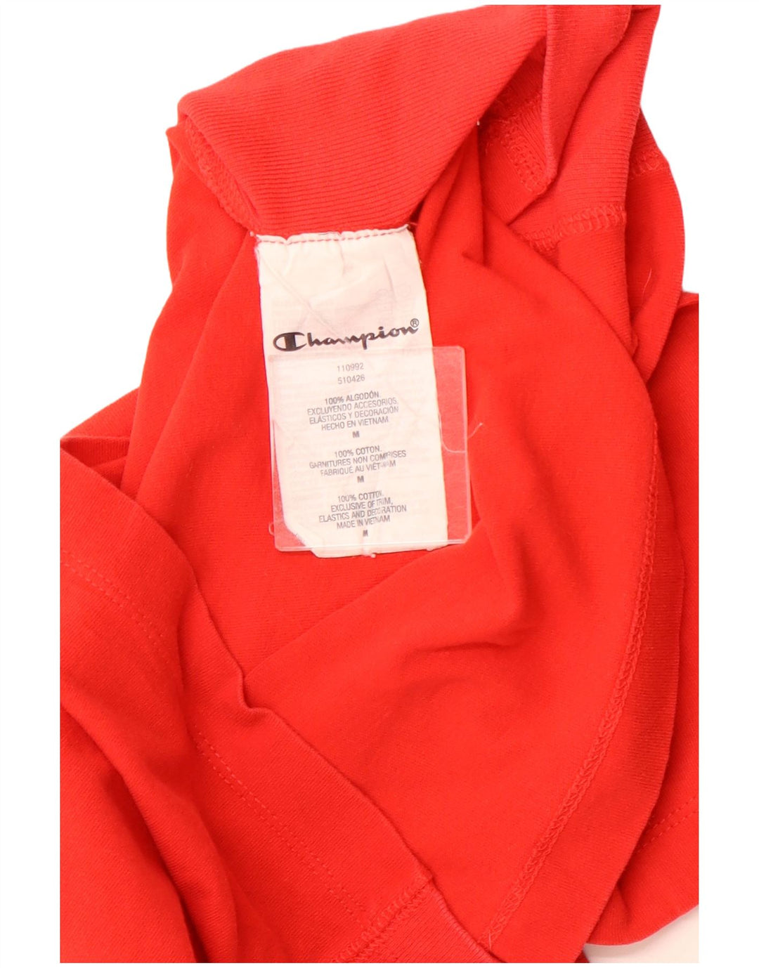 Camiseta feminina com estampa CHAMPION UK 12 algodão vermelho médio