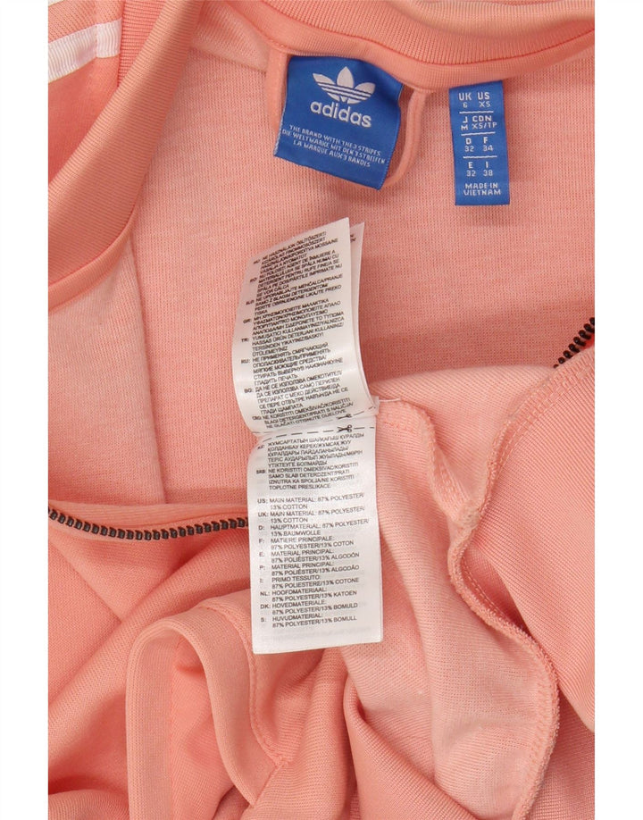 Jaqueta Adidas Feminina Graphic Tracksuit UK 6 XS Laranja Poliéster