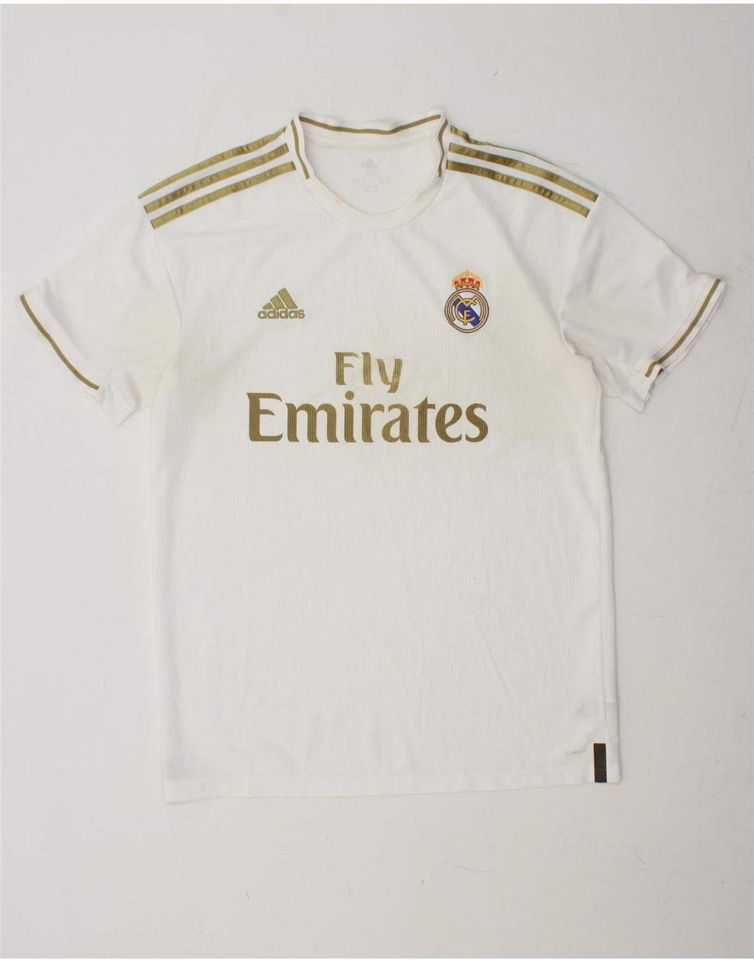 Camiseta Adidas Masculina Real Madrid Graphic Top Médio Poliéster Branco