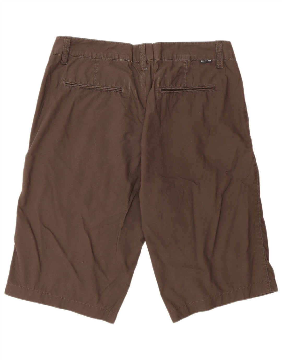 Calvin Klein Mens Chino Shorts W36 Grande Algodão Marrom