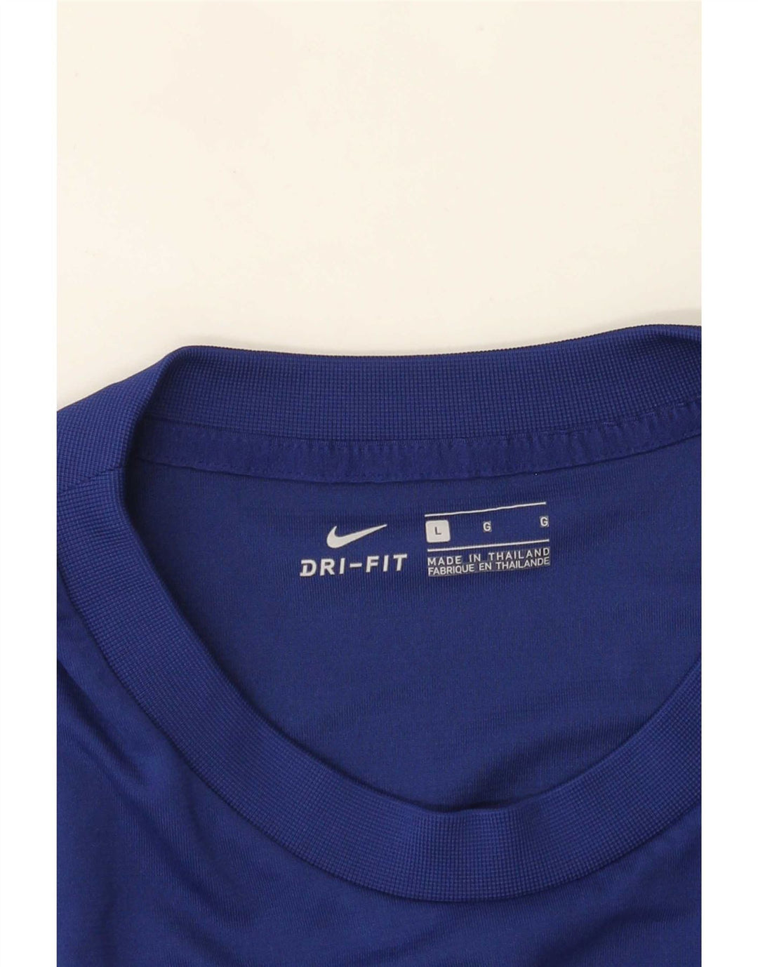 Camiseta Nike masculina Dri Fit Graphic Top grande bloco colorido azul