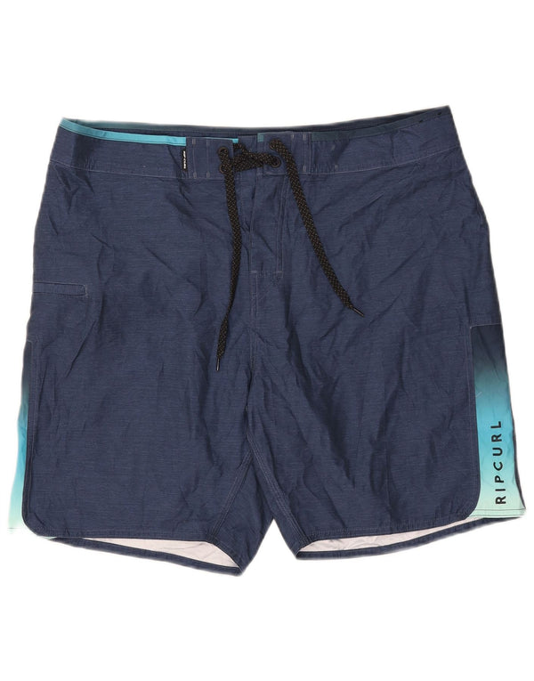 Shorts de natação masculino Rip Curl grande poliéster Colourblock azul marinho