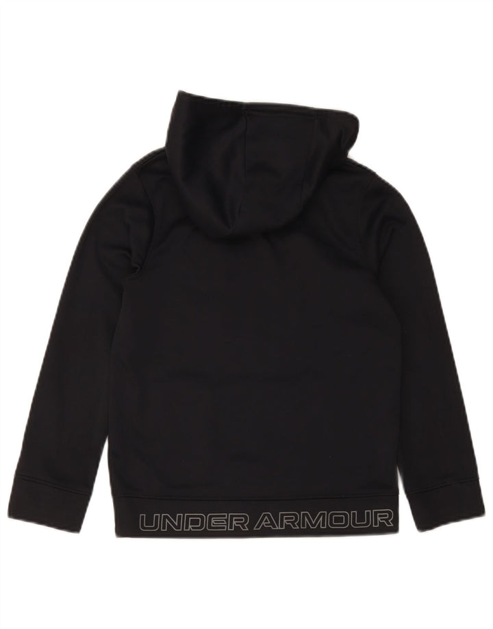 Suéter gráfico com capuz Under Armour Boys 7-8 anos pequeno poliéster preto