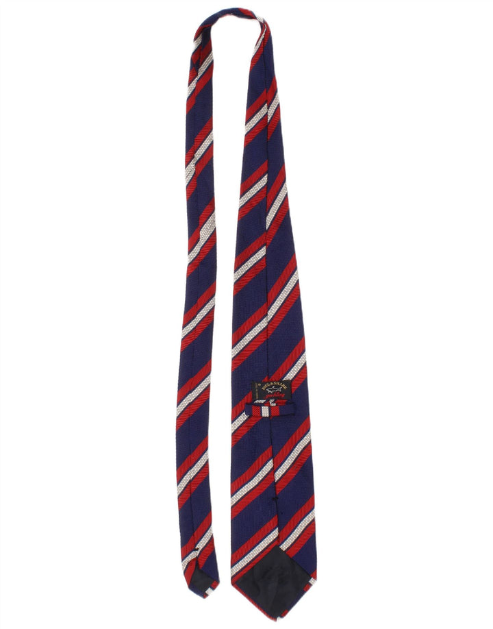 Gravata masculina Paul & Shark tamanho único L57 listrada azul clássica
