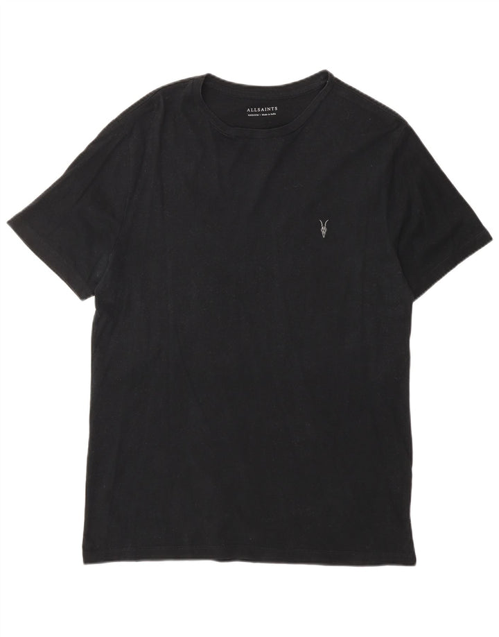 Camiseta masculina ALL SAINTS Top médio algodão preto