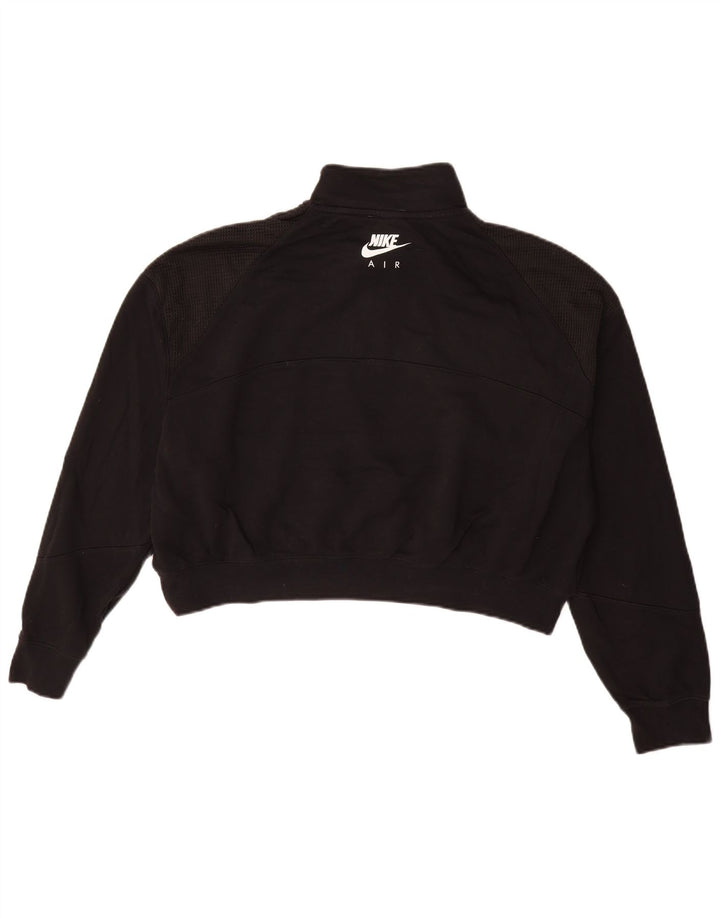 Moletom Nike feminino oversized com zíper e gola alta UK 16 grande preto