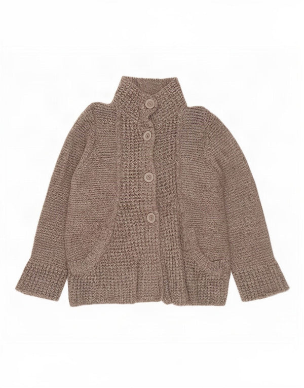 Suéter cardigã feminino Marks & Spencer UK 22 3XL bege acrílico