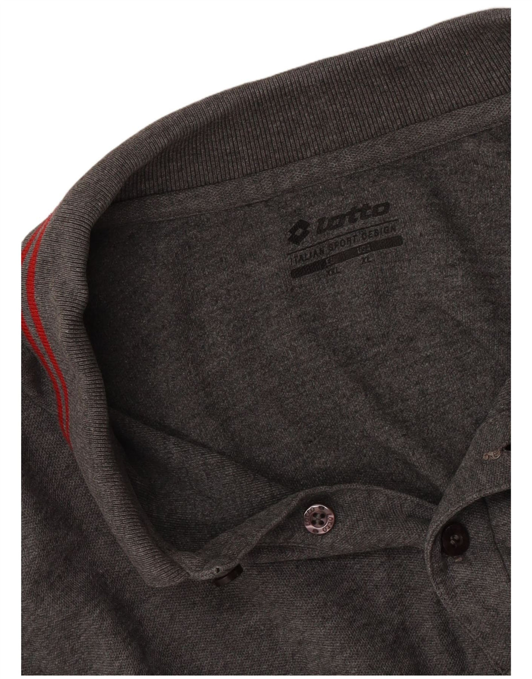 Camisa polo masculina de manga comprida Lotto 2XL cinza