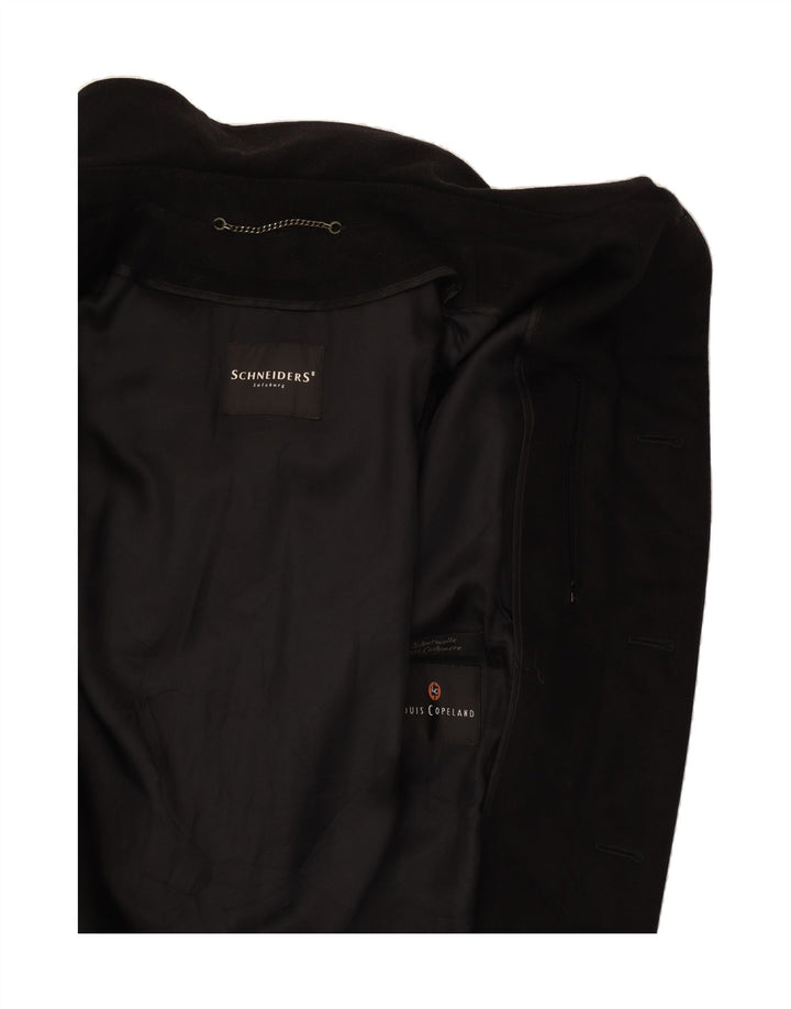 Sobretudo masculino SCHNEIDERS UK 38 lã preta média