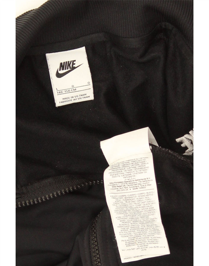 Jaqueta Nike Girls Crop Tracksuit 12-13 anos grande poliéster preto