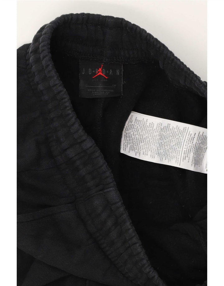 Calça de treino masculina Jordan Joggers pequeno algodão preto