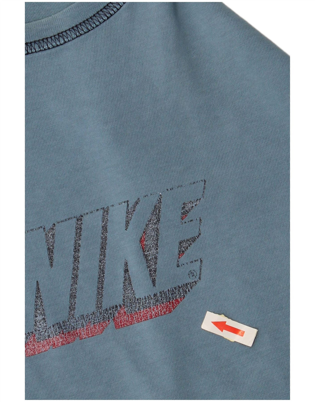 Camiseta gráfica masculina NIKE UK 39/41 algodão azul médio