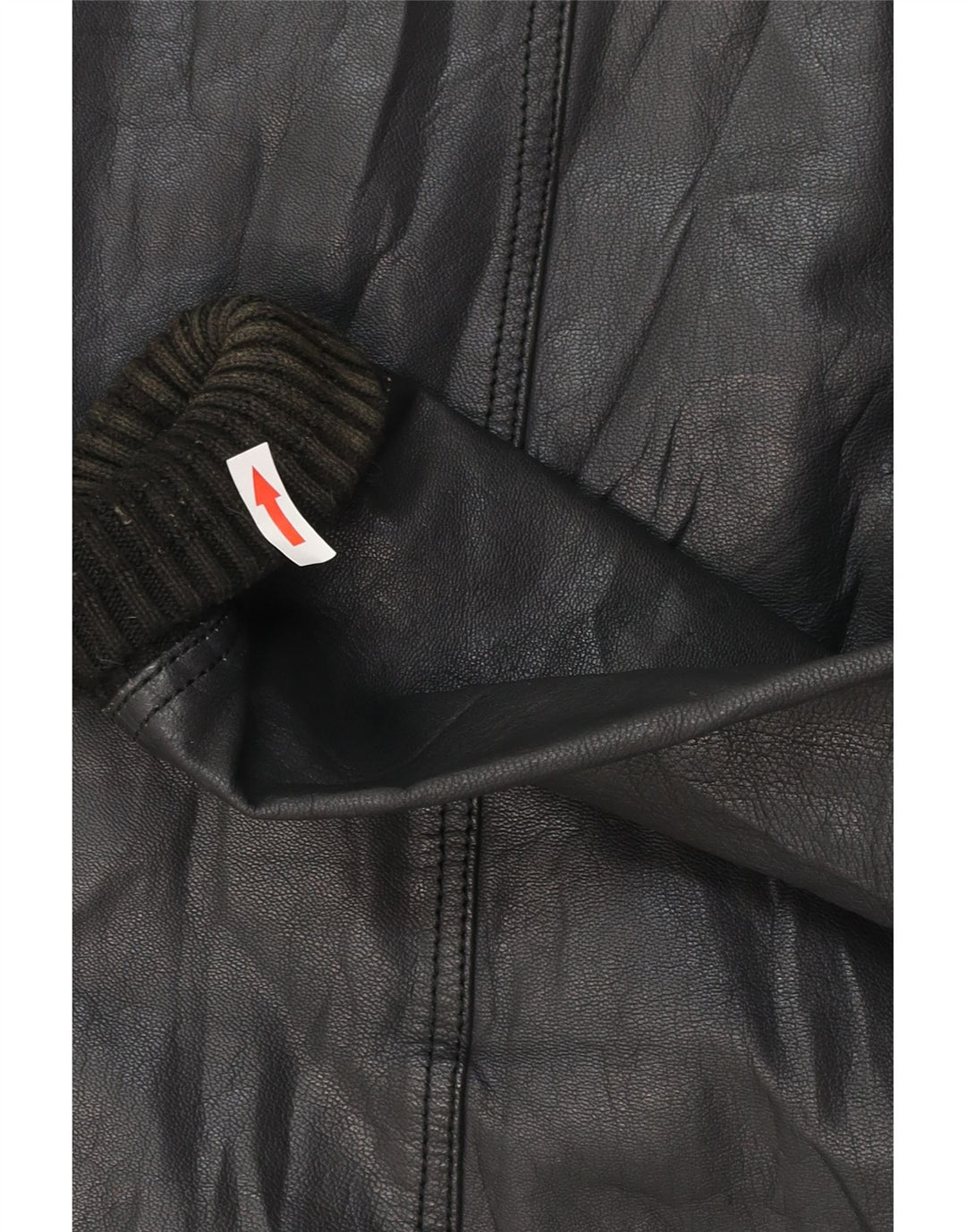 Jaqueta masculina de couro bomber XDYE Reino Unido 42 XL couro preto