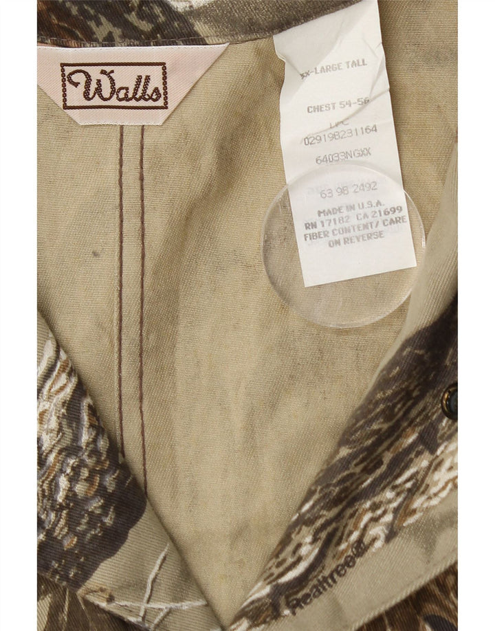 Macacão alto masculino Walls 3XL algodão camuflado cáqui