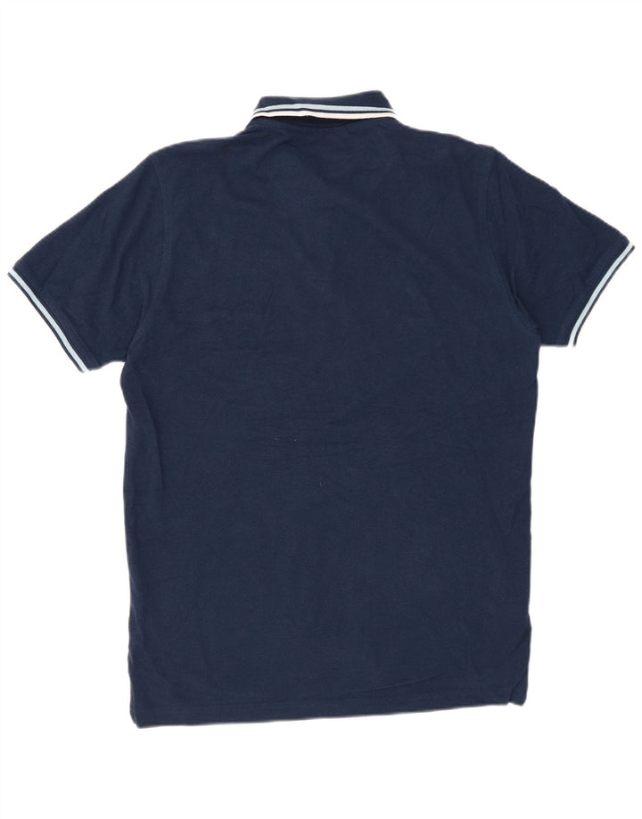 Camisa polo masculina Pierre Cardin Regular Fit médio algodão azul marinho
