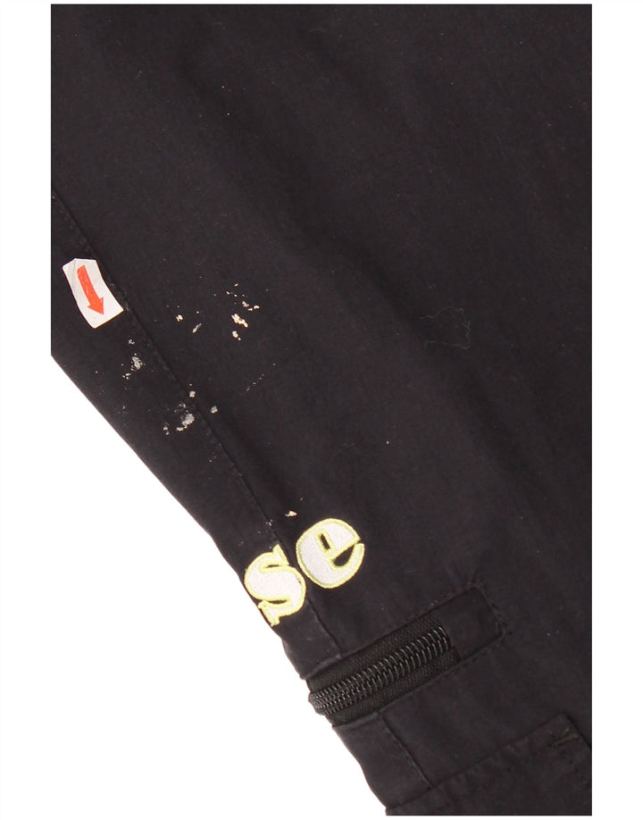 Calça de treino masculina Ellesse Cargo Joggers grande preto nylon